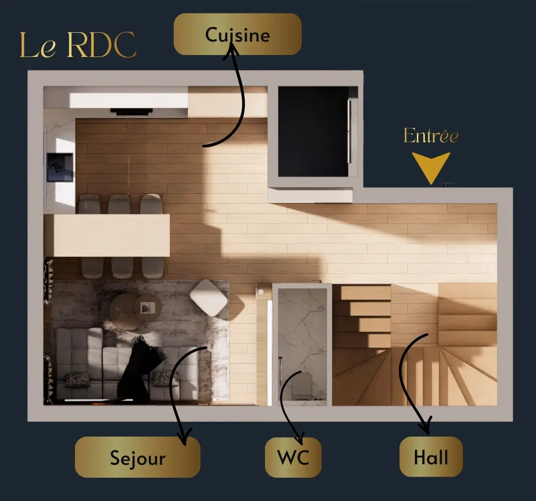 Plan Duplex F3 (RDC)